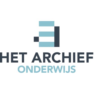 Logo Het Archief voor Onderwijs (een initiatief van meemoo)